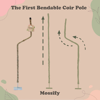Mossify's Bendable Coir Pole™