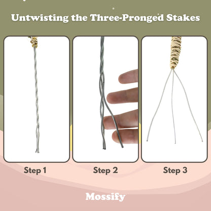 Mossify's Thin Bendable Moss Pole™ (3 Pack)